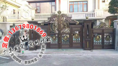 别墅大门，住宅大门，铝艺大门，庭院大门，乡村大门